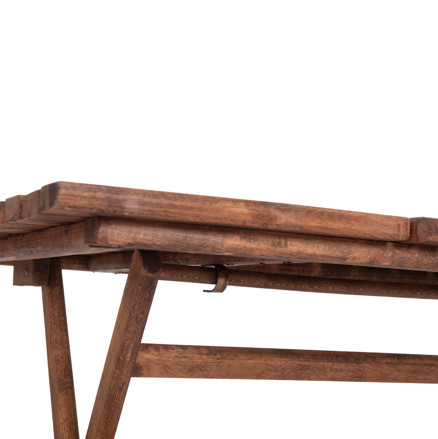 DIRECTOR'S TABLE LEMNOS SOLID BEECH WALNUT IMPREGNATION 120x80x75