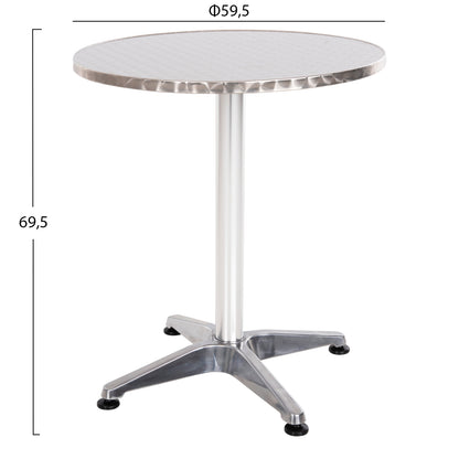 FRODO ROUND ALUMINUM TABLE METAL COLOR 4-LEG BASE D59.5x69.5