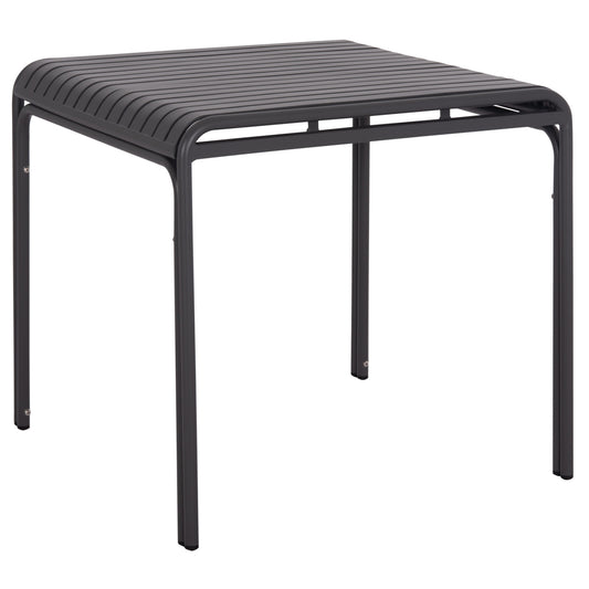 ALUMINUM SQUARE TABLE RACHEL GREY 80x80x76