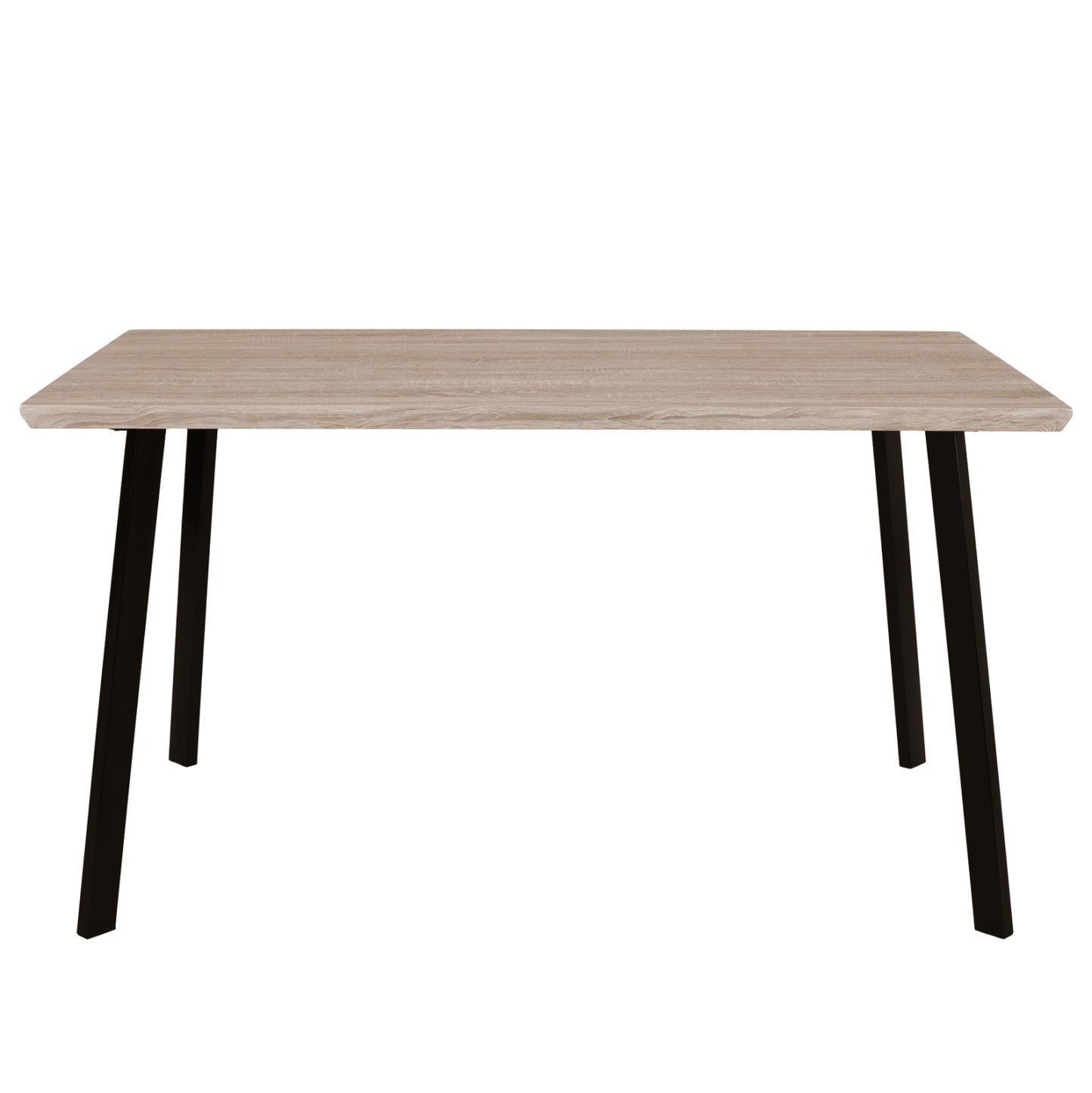 DINING TABLE OFIRA SONAMA WITH BLACK LEGS 140x80cm