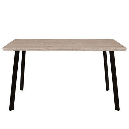 DINING TABLE OFIRA SONAMA WITH BLACK LEGS 140x80cm