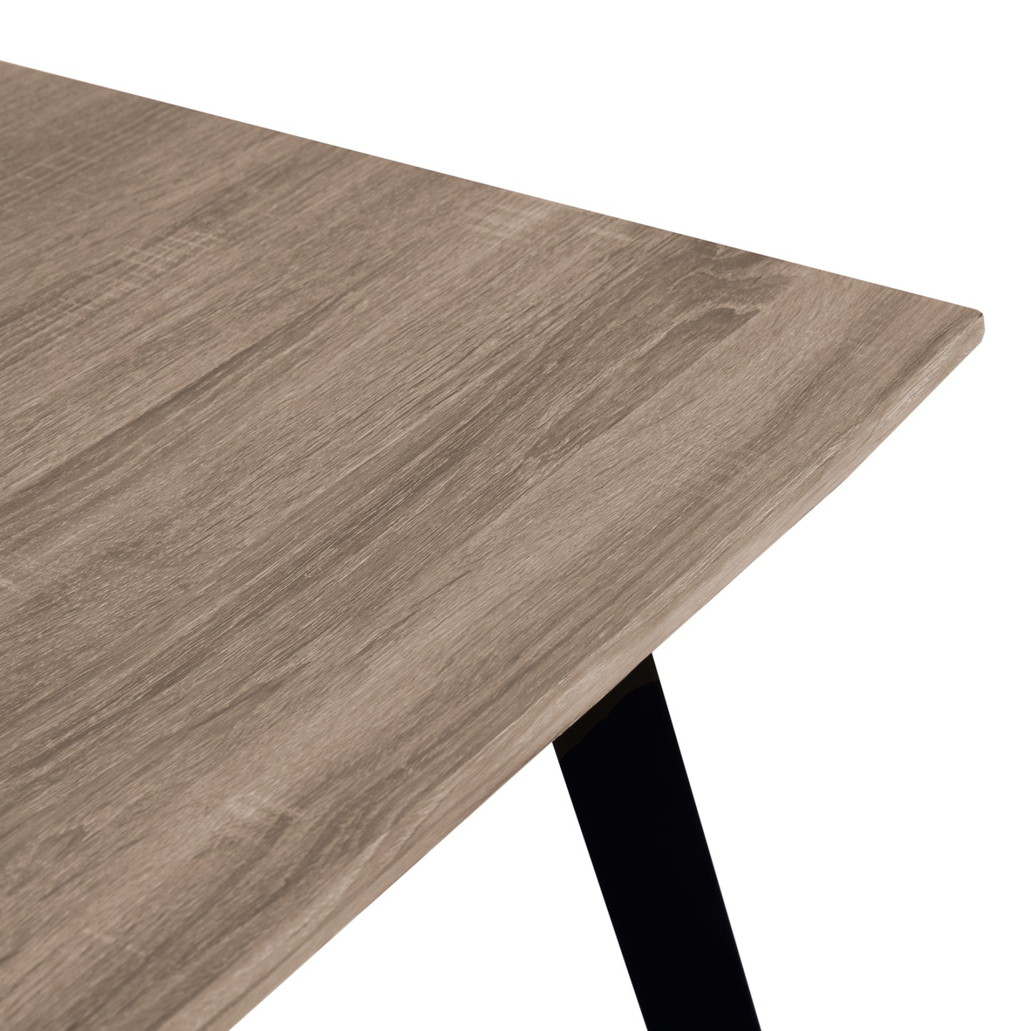 DINING TABLE OFIRA SONAMA WITH BLACK LEGS 140x80cm