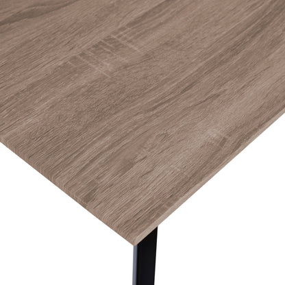 DINING TABLE OFIRA SONAMA WITH BLACK LEGS 140x80cm