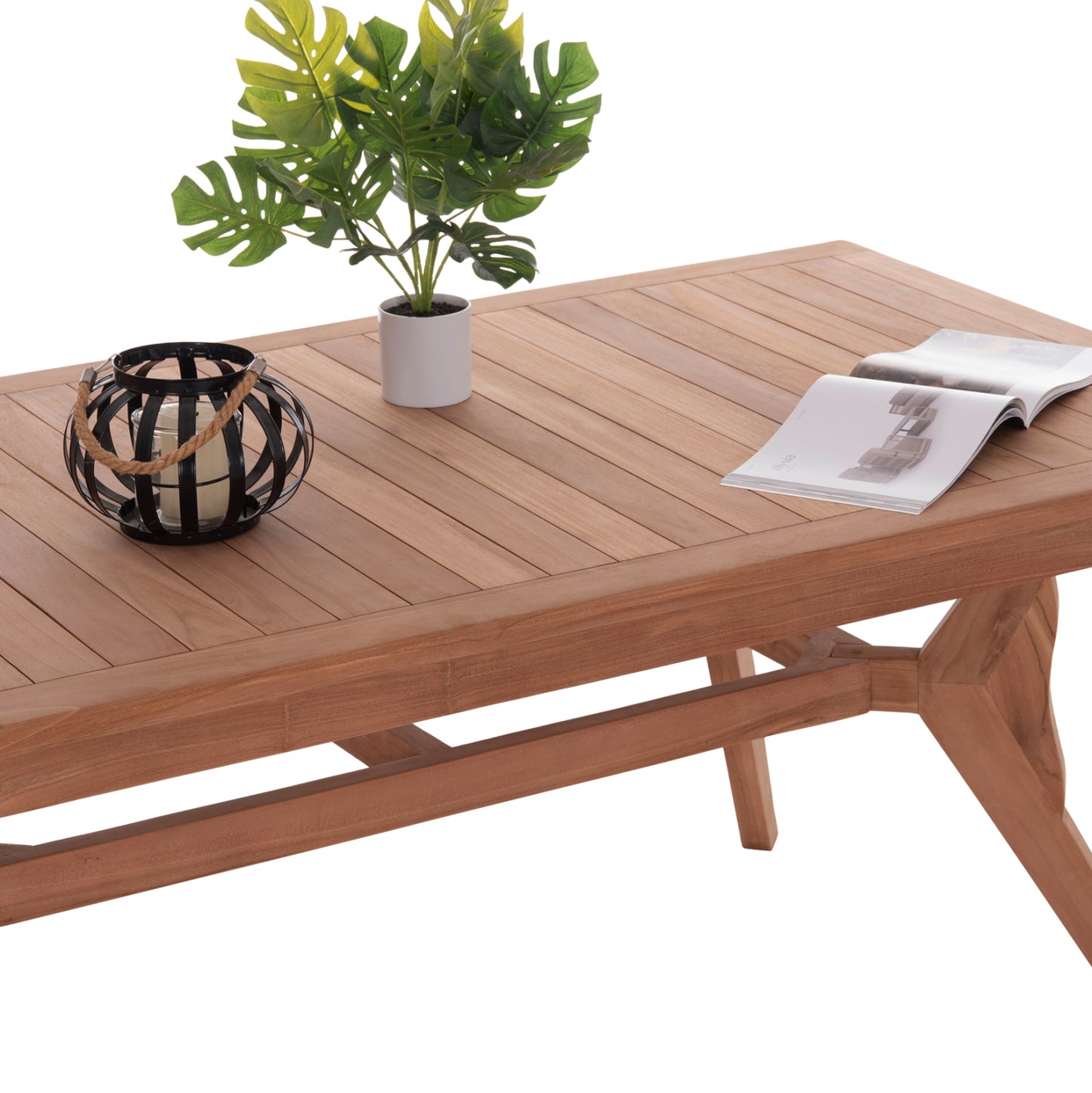 ΤΡΑΠΕΖΙ ΤΡΑΠΕΖΑΡΙΑΣ WONDER ΞΥΛΟ TEAK ΦΥΣΙΚΟ 180x91x75