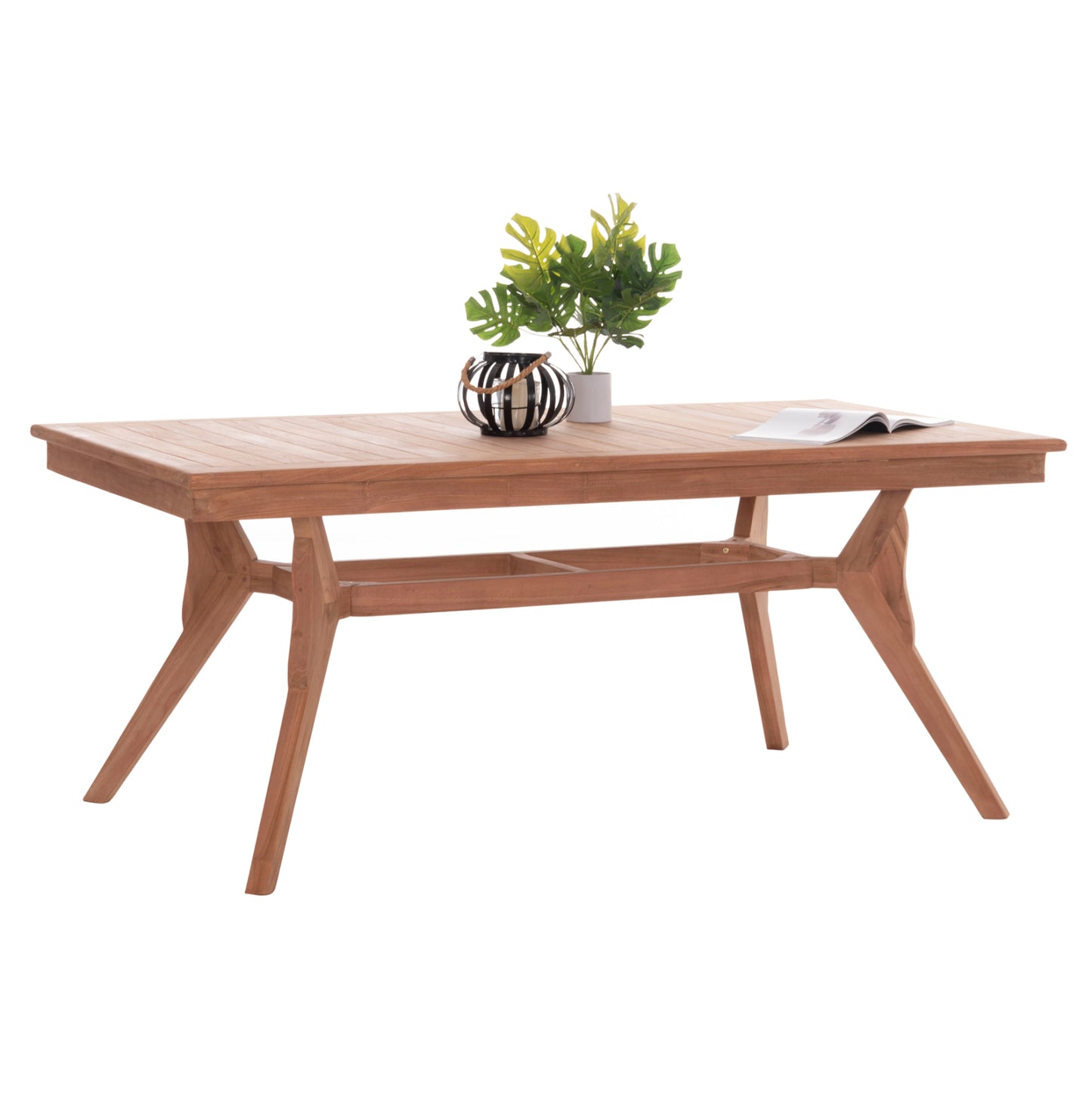 ΤΡΑΠΕΖΙ ΤΡΑΠΕΖΑΡΙΑΣ WONDER ΞΥΛΟ TEAK ΦΥΣΙΚΟ 180x91x75