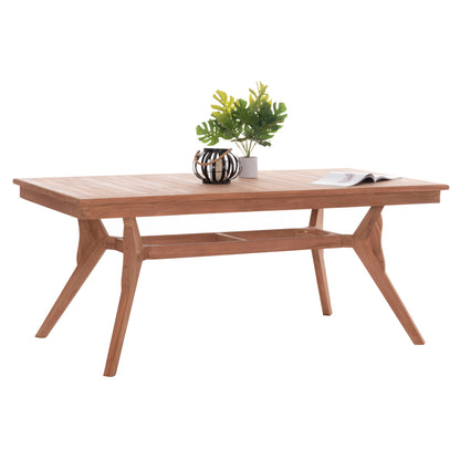 ΤΡΑΠΕΖΙ ΤΡΑΠΕΖΑΡΙΑΣ WONDER ΞΥΛΟ TEAK ΦΥΣΙΚΟ 180x91x75