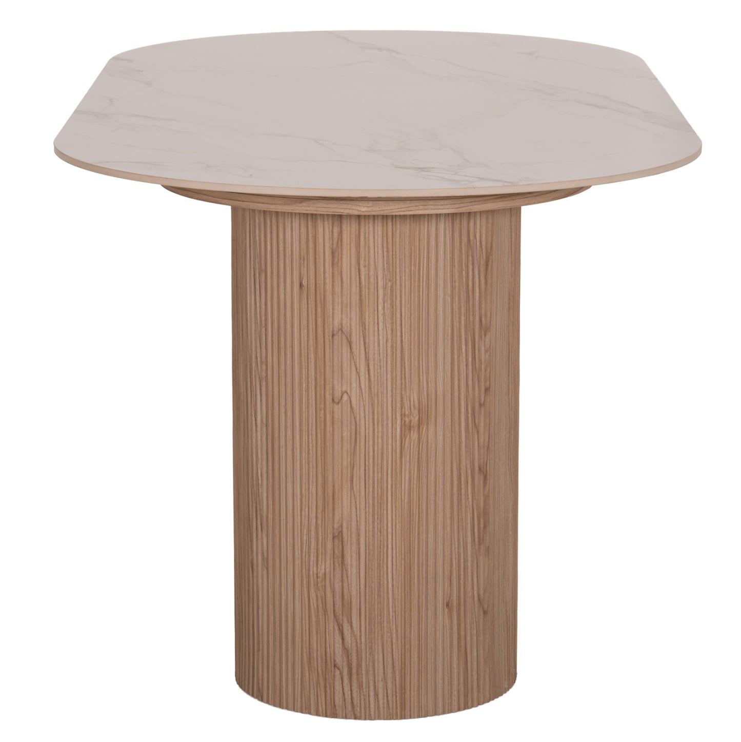 DINING TABLE MELLOW MDF LEGS IN NATURAL CERAMIC TOP 180x90x76