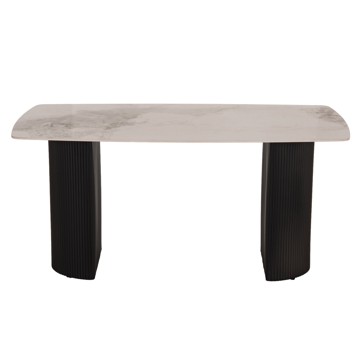 DINING TABLE MINAO MDF LEGS WITH DARK GREY CERAMIC TOP 160x90x75