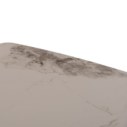 DINING TABLE MINAO MDF LEGS WITH DARK GREY CERAMIC TOP 160x90x75