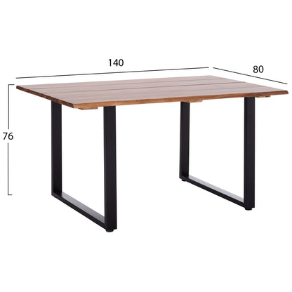 ΤΡΑΠΕΖΙ ΤΡΑΠΕΖΑΡΙΑΣ FRIGGO ΞΥΛΟ ΑΚΑΚΙΑΣ 140x80x76
