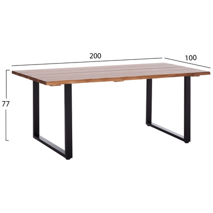 ΤΡΑΠΕΖΙ ΤΡΑΠΕΖΑΡΙΑΣ FRIGGO ΞΥΛΟ ΑΚΑΚΙΑΣ 200x100x76