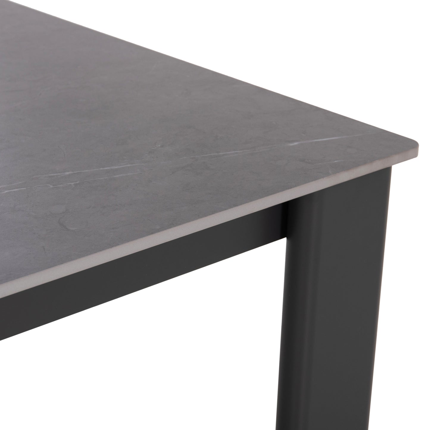 ΤΡΑΠΕΖΙ ΤΡΑΠΕΖΑΡΙΑΣ PUNDER ΓΚΡΙ ΑΛΟΥΜΙΝΙΟ-SINTERED STONE TOP 220x100x76