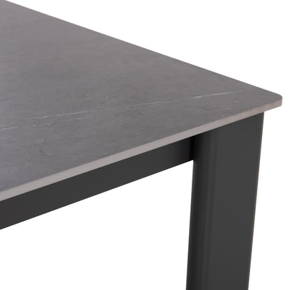 ΤΡΑΠΕΖΙ ΤΡΑΠΕΖΑΡΙΑΣ PUNDER ΓΚΡΙ ΑΛΟΥΜΙΝΙΟ-SINTERED STONE TOP 220x100x76