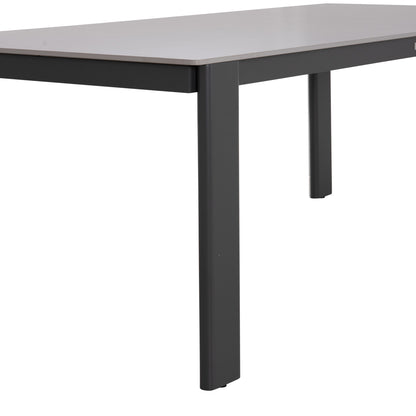 ΤΡΑΠΕΖΙ ΤΡΑΠΕΖΑΡΙΑΣ PUNDER ΓΚΡΙ ΑΛΟΥΜΙΝΙΟ-SINTERED STONE TOP 220x100x76