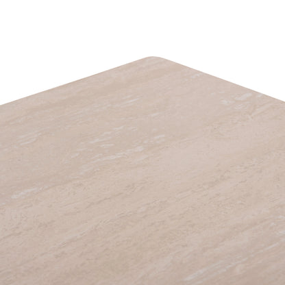 ΤΡΑΠΕΖΙ ΤΡΑΠΕΖΑΡΙΑΣ PUNDER ΚΡΕΜ ΑΛΟΥΜΙΝΙΟ-SINTERED STONE TOP 220x100x76