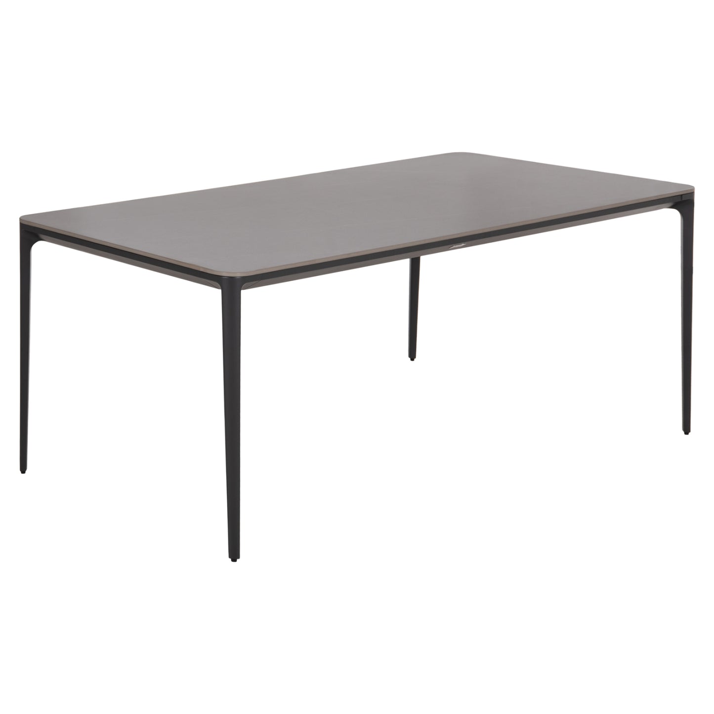 ΤΡΑΠΕΖΙ ΤΡΑΠΕΖΑΡΙΑΣ STAD ΓΚΡΙ ΑΛΟΥΜΙΝΙΟ & SINTERED STONE TOP 180x90x74
