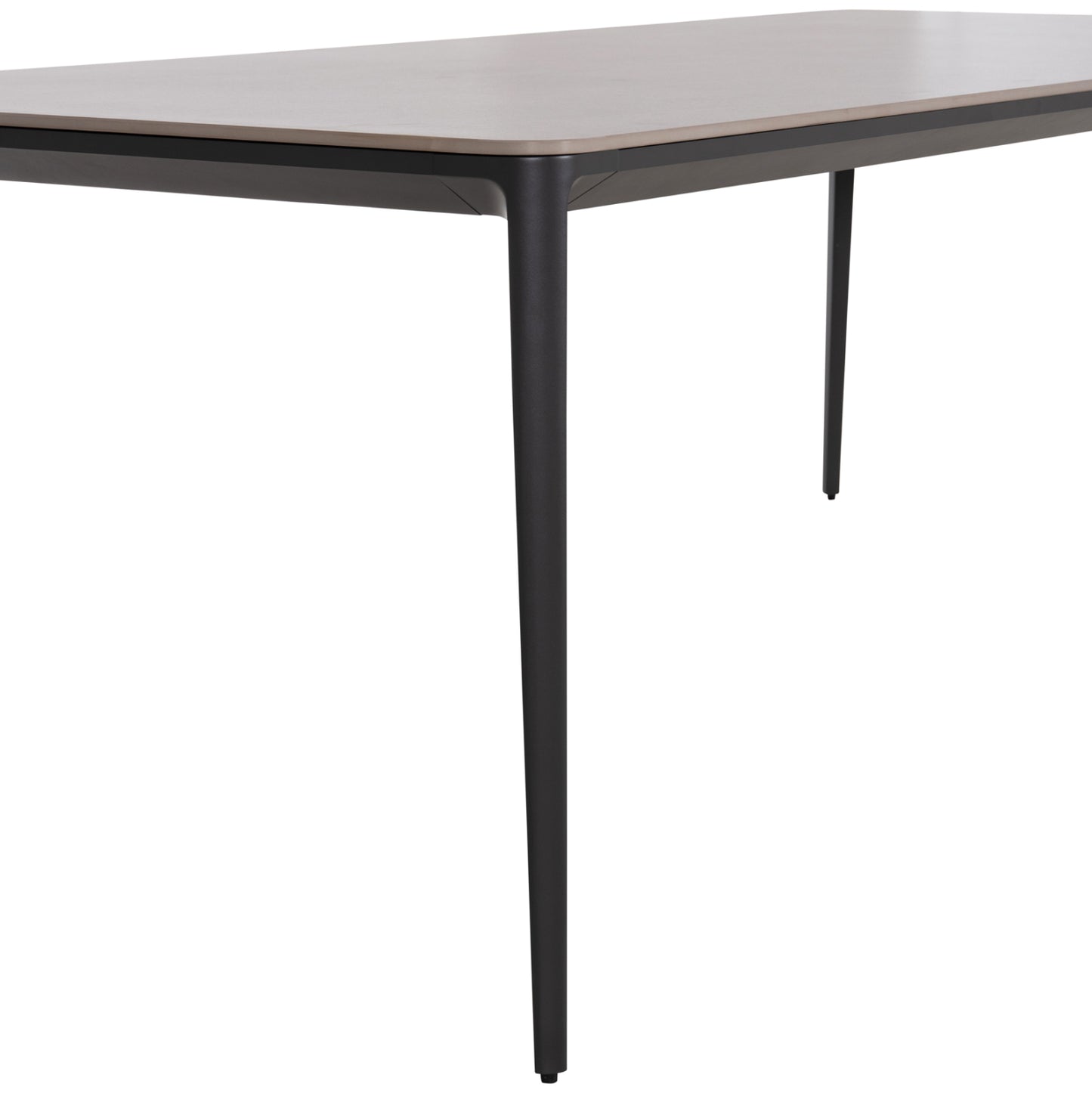 ΤΡΑΠΕΖΙ ΤΡΑΠΕΖΑΡΙΑΣ STAD ΓΚΡΙ ΑΛΟΥΜΙΝΙΟ & SINTERED STONE TOP 180x90x74