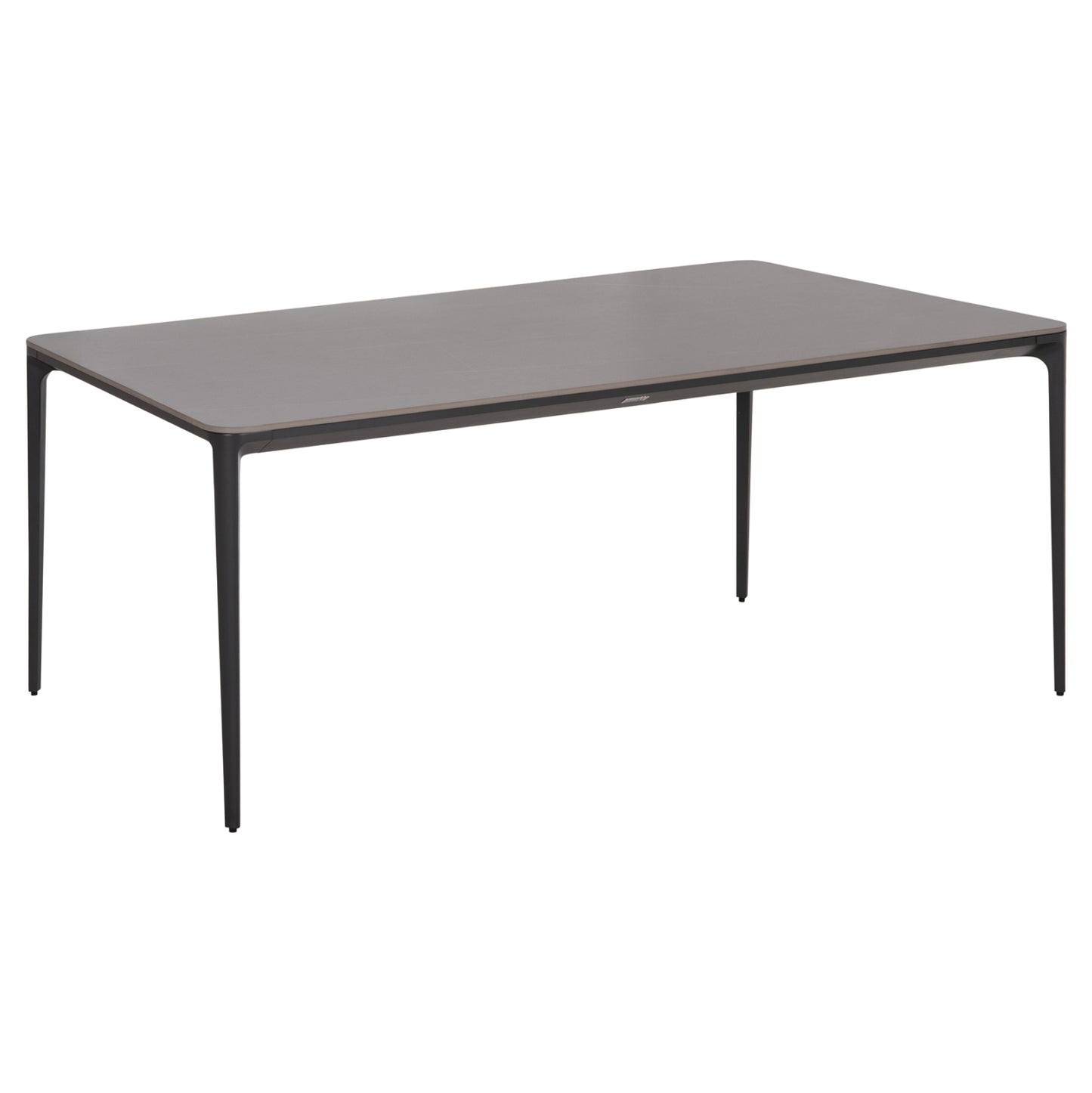 ΤΡΑΠΕΖΙ ΤΡΑΠΕΖΑΡΙΑΣ STAD ΓΚΡΙ ΑΛΟΥΜΙΝΙΟ & SINTERED STONE TOP 180x90x74