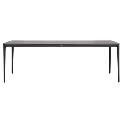 ΤΡΑΠΕΖΙ ΤΡΑΠΕΖΑΡΙΑΣ STAD ΓΚΡΙ ΑΛΟΥΜΙΝΙΟ & SINTERED STONE TOP 220x100x74
