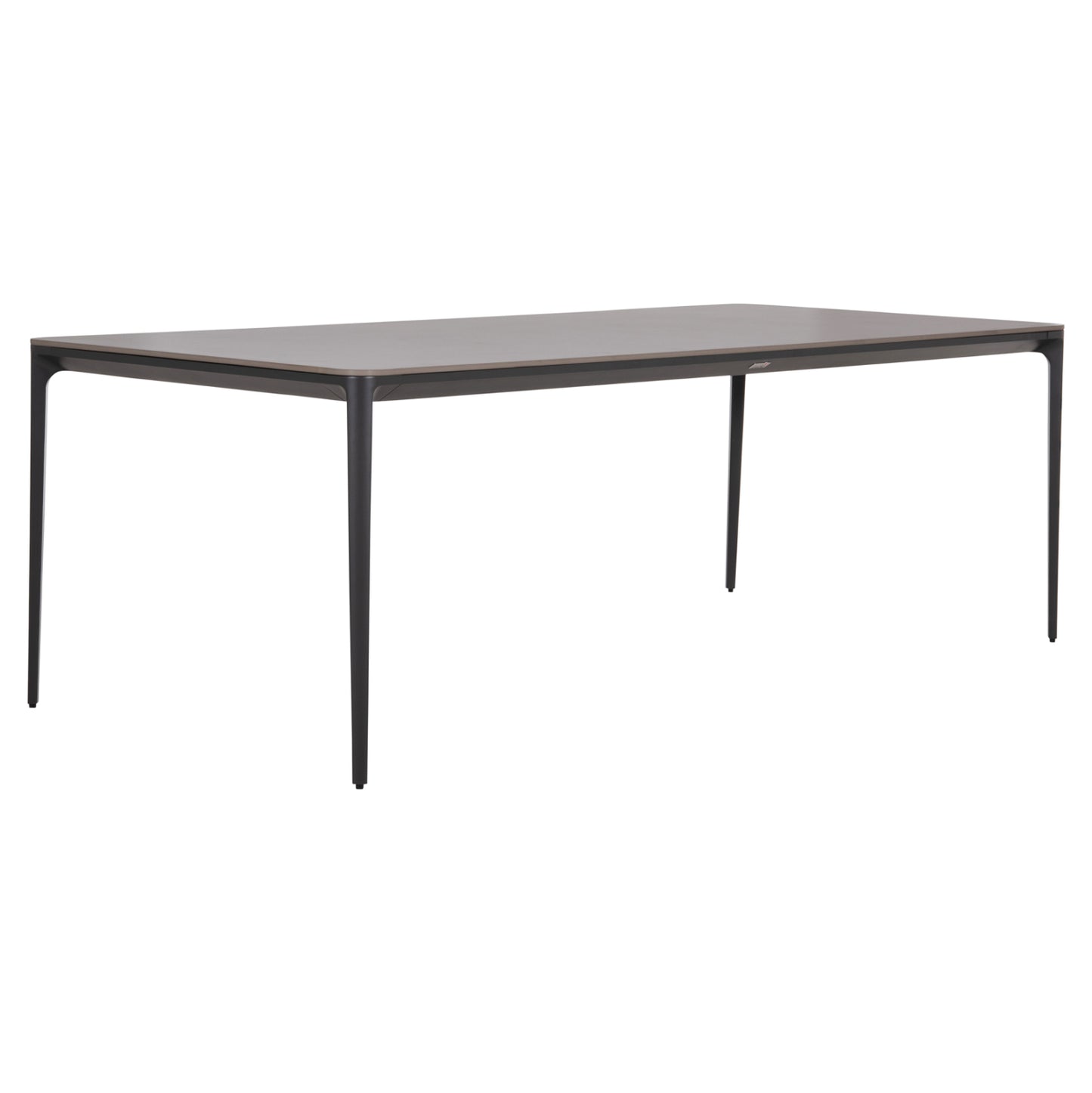 ΤΡΑΠΕΖΙ ΤΡΑΠΕΖΑΡΙΑΣ STAD ΓΚΡΙ ΑΛΟΥΜΙΝΙΟ & SINTERED STONE TOP 220x100x74
