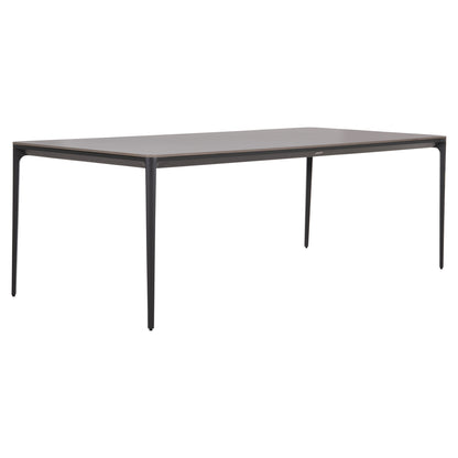 ΤΡΑΠΕΖΙ ΤΡΑΠΕΖΑΡΙΑΣ STAD ΓΚΡΙ ΑΛΟΥΜΙΝΙΟ & SINTERED STONE TOP 220x100x74