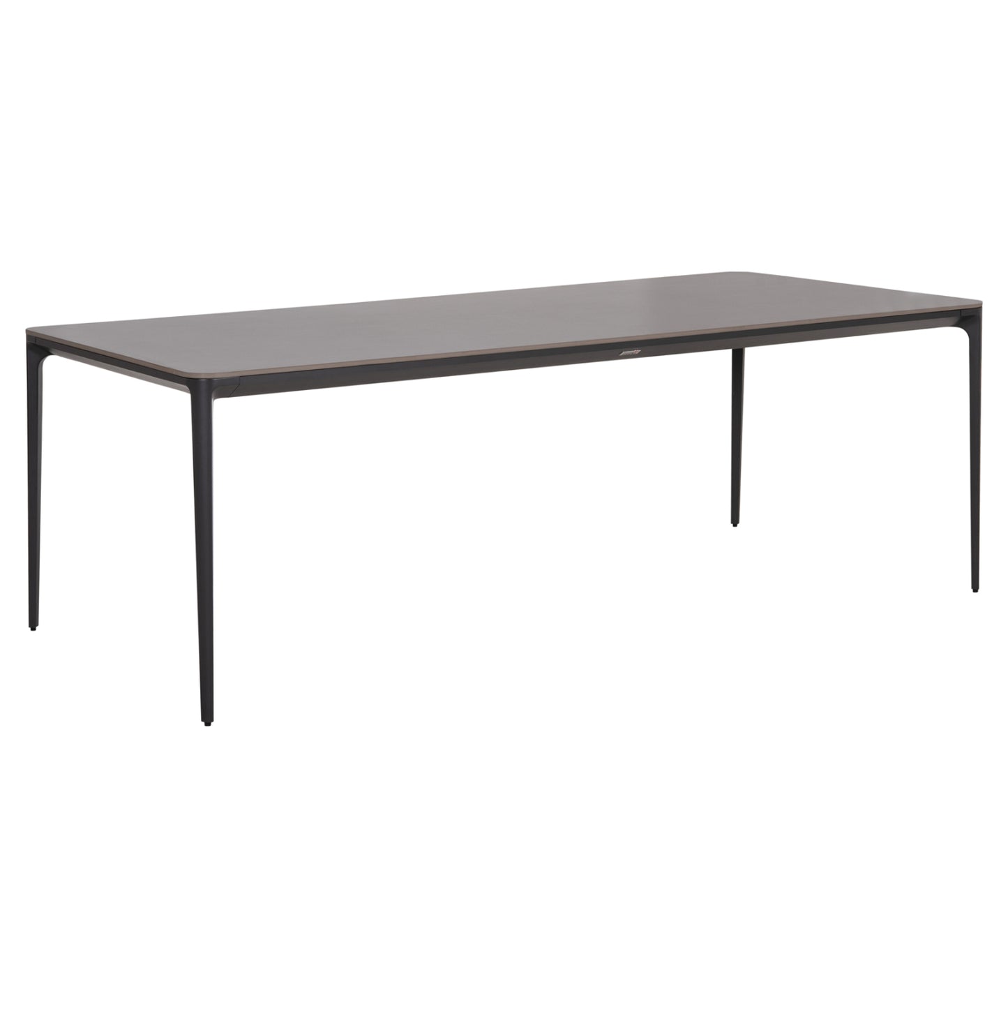 ΤΡΑΠΕΖΙ ΤΡΑΠΕΖΑΡΙΑΣ STAD ΓΚΡΙ ΑΛΟΥΜΙΝΙΟ & SINTERED STONE TOP 220x100x74