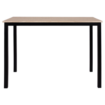 DINING TABLE PANYA SONOMA BLACK LEGS 110x70x76