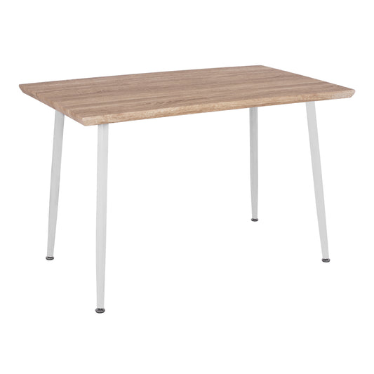 ΤΡΑΠΕΖΙ ΤΡΑΠΕΖΑΡΙΑΣ PALOMA SONOMA ΛΕΥΚΑ ΠΟΔΙΑ 120x70x76,5