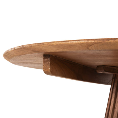 DINING TABLE FRANTZ SOLID MINDI WOOD IN NATURAL F120X76,5