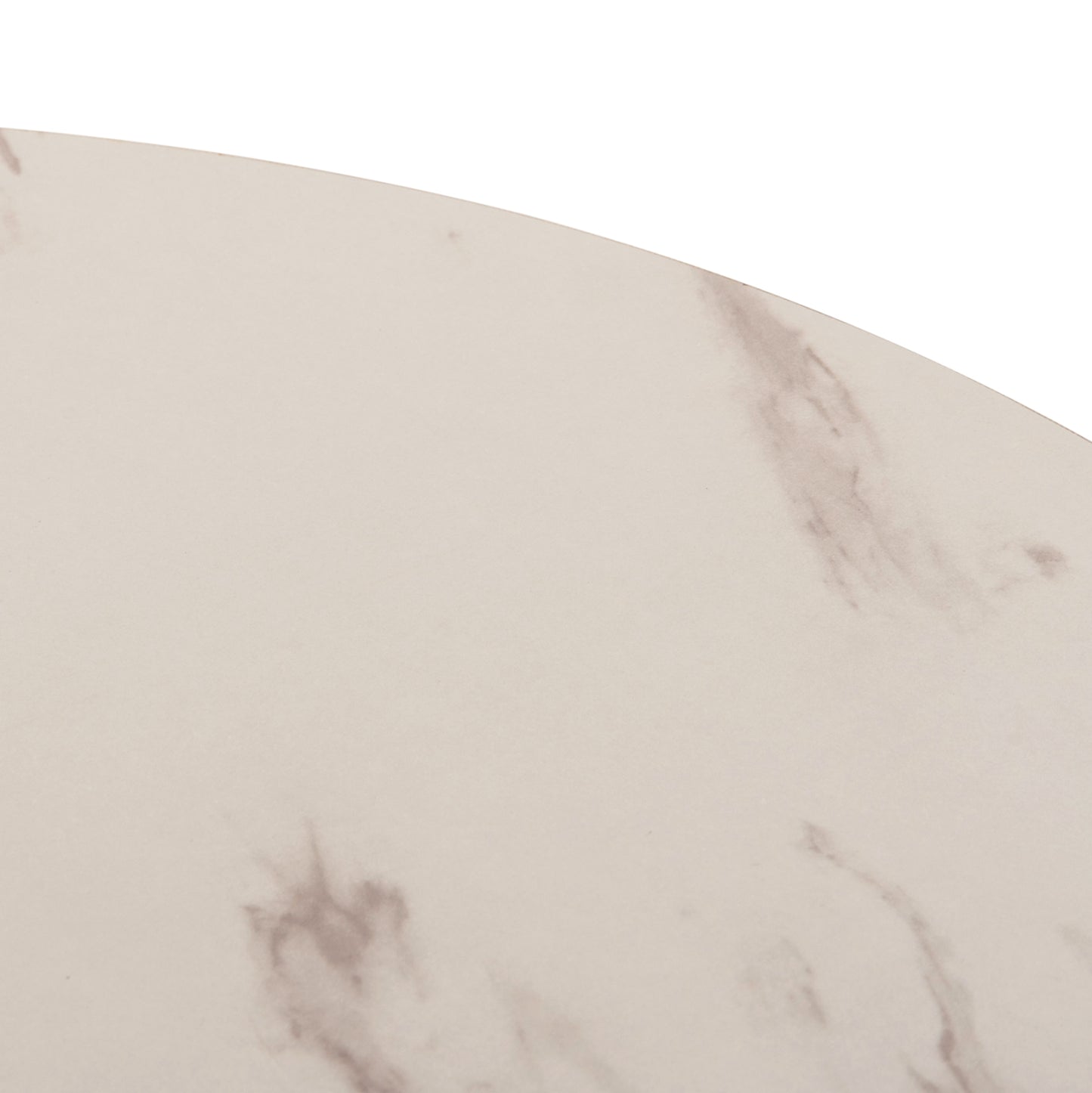 ΤΡΑΠΕΖΙ ΤΡΑΠΕΖΑΡΙΑΣ ROLLO ΣΤΡΟΓΓΥΛΟ WHITE MARBLE Φ90x74