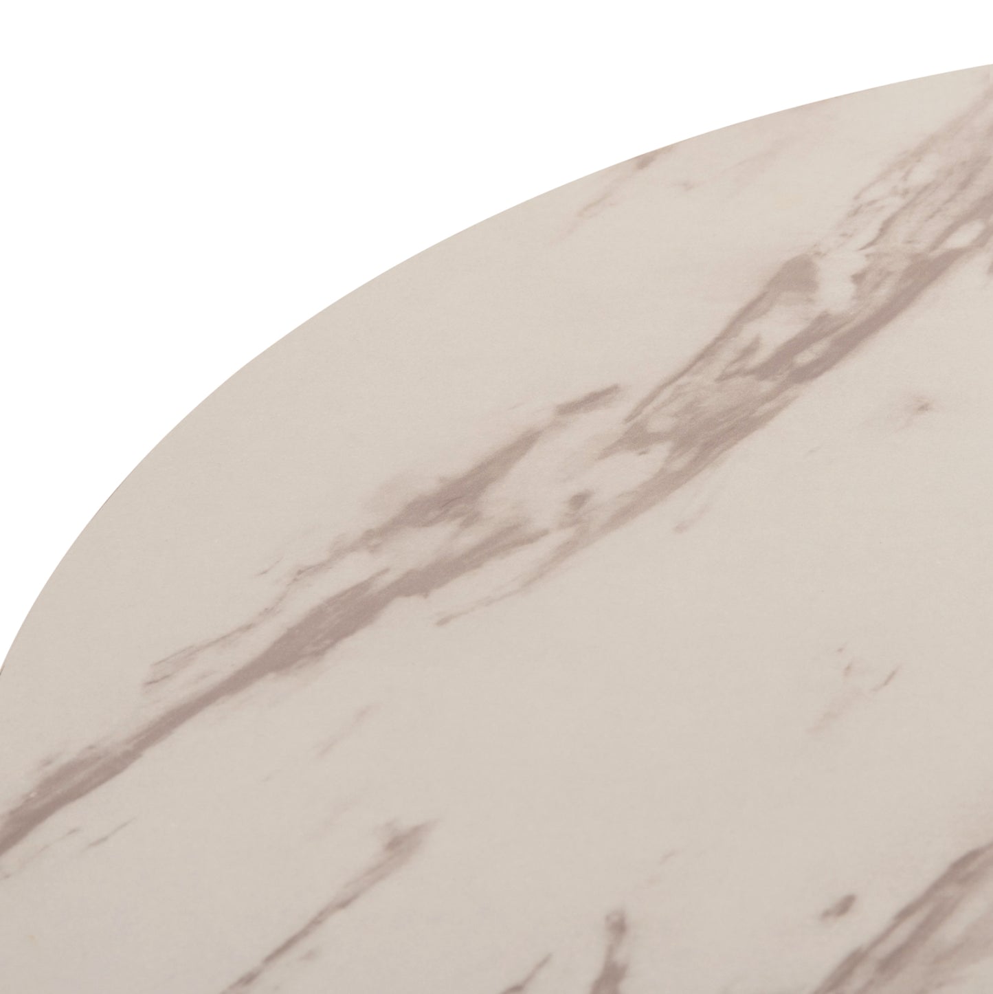ΤΡΑΠΕΖΙ ΤΡΑΠΕΖΑΡΙΑΣ ROLLO ΣΤΡΟΓΓΥΛΟ WHITE MARBLE Φ90x74