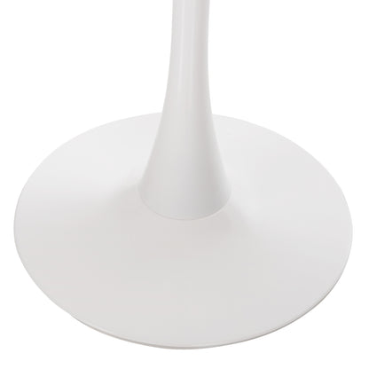 ΤΡΑΠΕΖΙ ΤΡΑΠΕΖΑΡΙΑΣ ROLLO ΣΤΡΟΓΓΥΛΟ WHITE MARBLE Φ120x74