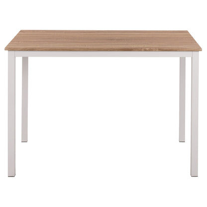 DINING TABLE GOOSE MDF SONAMA WHITE METAL 120x80x75