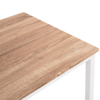 DINING TABLE GOOSE MDF SONAMA WHITE METAL 120x80x75