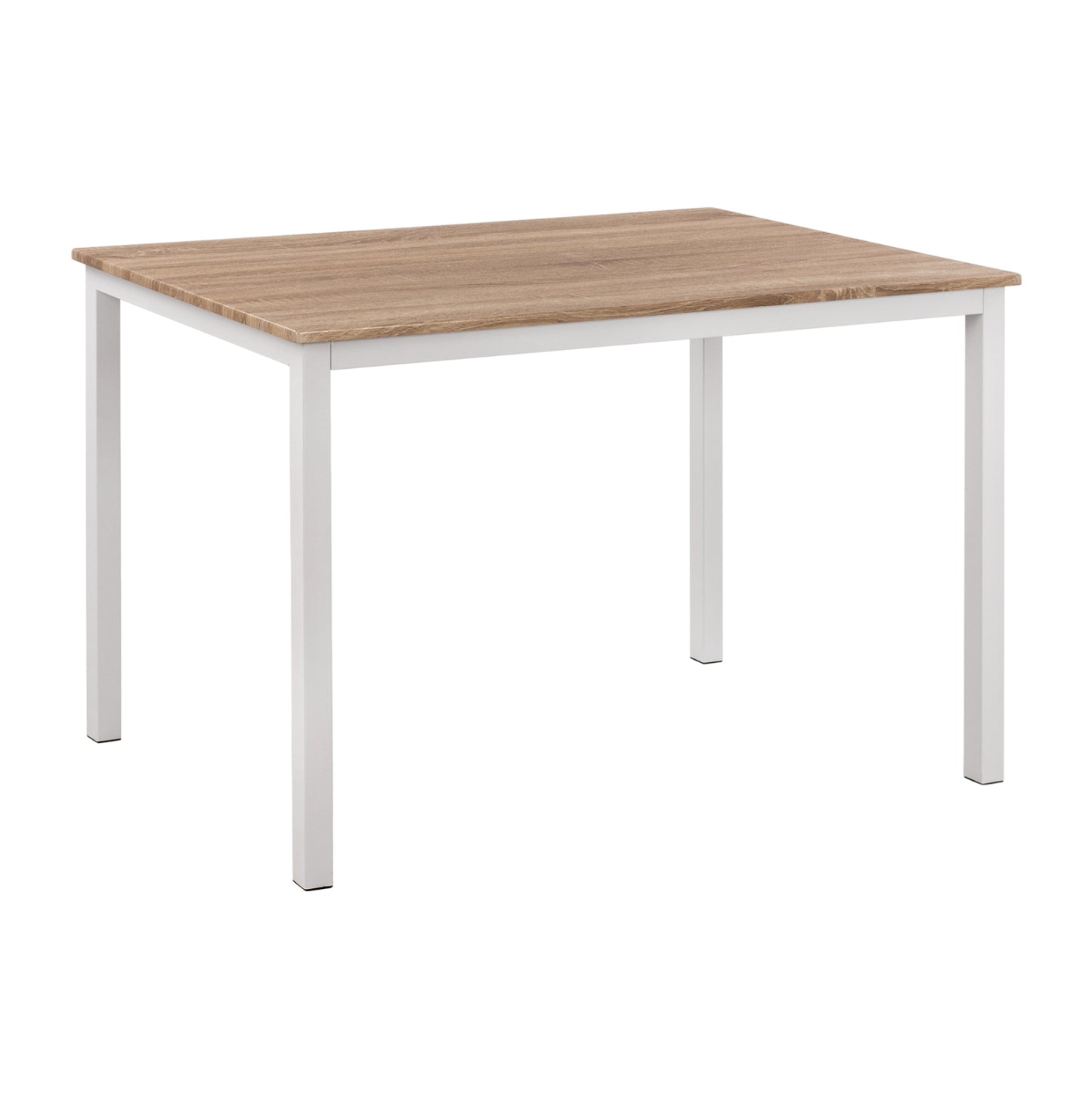 DINING TABLE GOOSE MDF SONAMA WHITE METAL 120x80x75