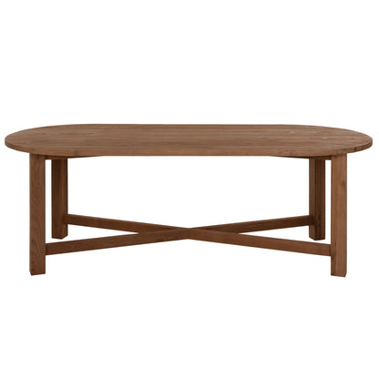 DINING TABLE KUTAI SOLID RECYCLED TEAK WOOD NATURAL 220x100x75