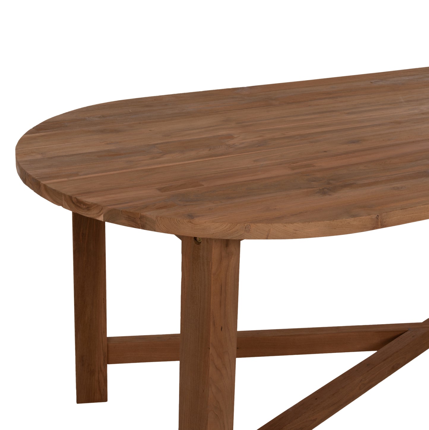 DINING TABLE KUTAI SOLID RECYCLED TEAK WOOD NATURAL 220x100x75