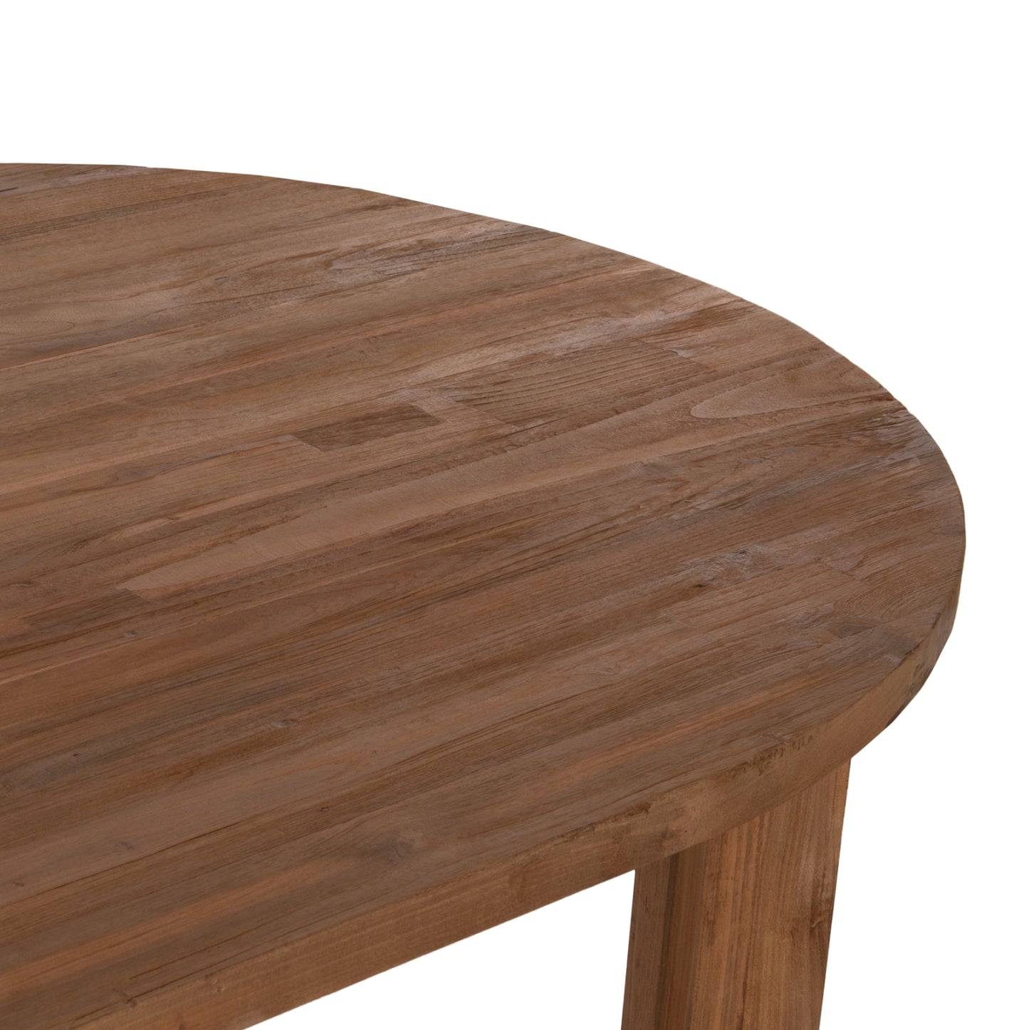 DINING TABLE KUTAI SOLID RECYCLED TEAK WOOD NATURAL 200x90x75