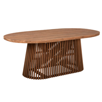 DINING TABLE REMIK RECYCLED TEAK IN NATURAL 200x100x75.5
