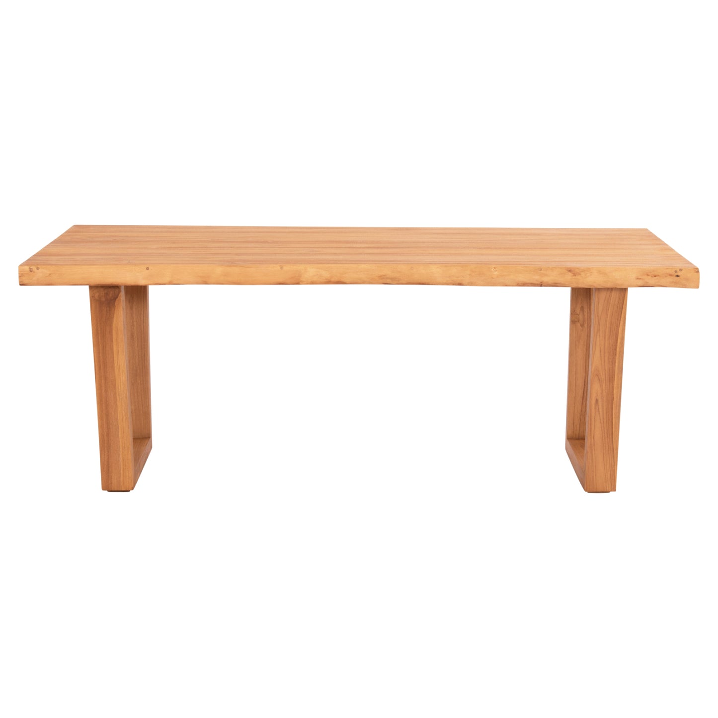 DINING TABLE LEOPOLD SOLID TEAK WOOD NATURAL COLOR 200.5x107x76