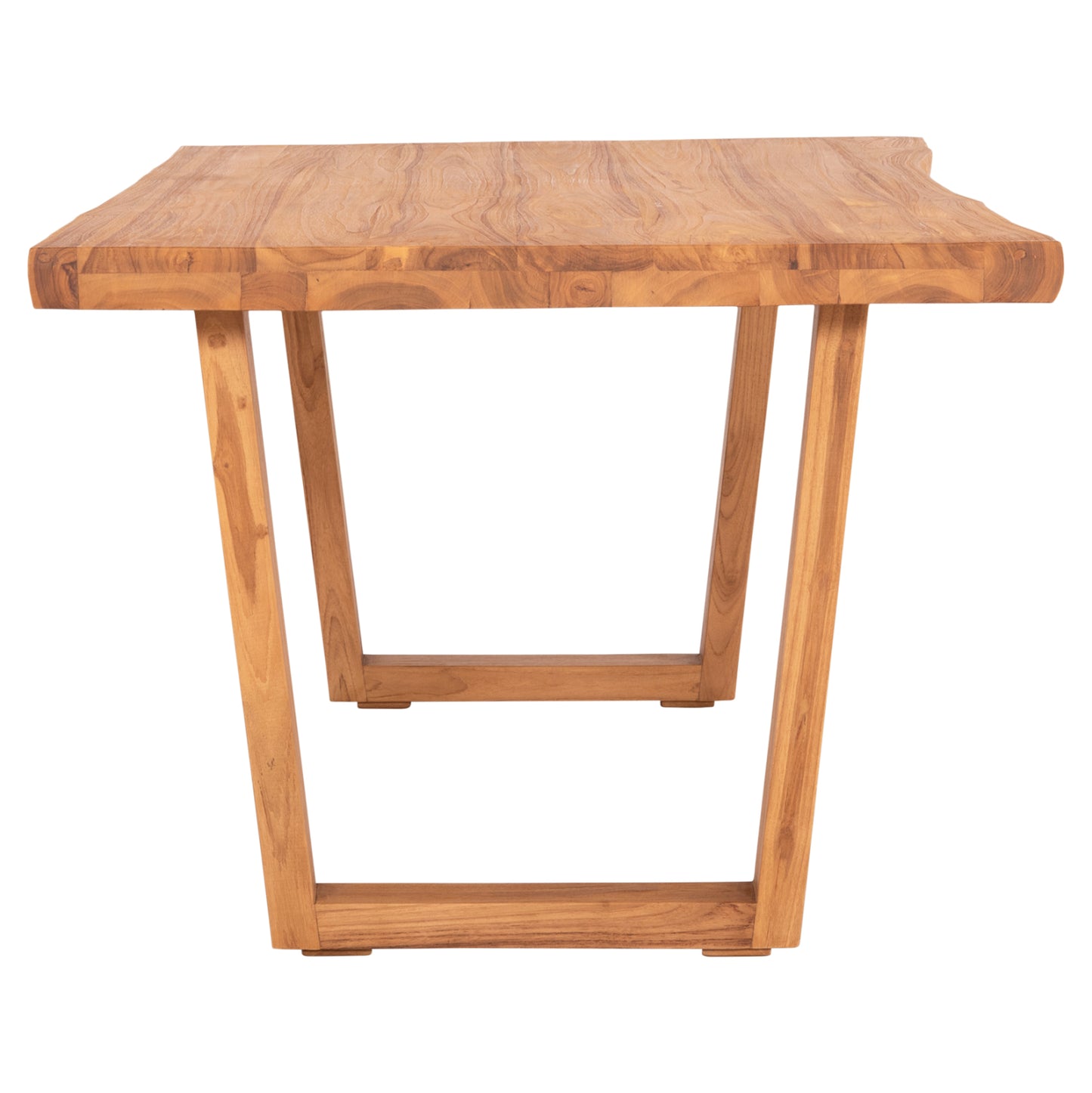 DINING TABLE LEOPOLD SOLID TEAK WOOD NATURAL COLOR 200.5x107x76