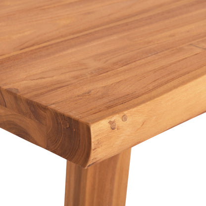 DINING TABLE LEOPOLD SOLID TEAK WOOD NATURAL COLOR 200.5x107x76