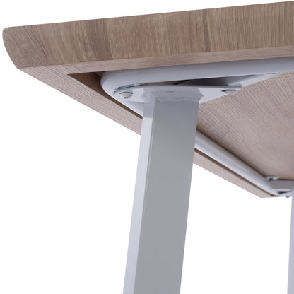 DINING TABLE OFIRA SONAMA WITH WHITE LEGS 140x80cm