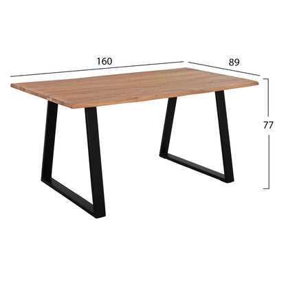 ΤΡΑΠΕΖΙ ΤΡΑΠΕΖΑΡΙΑΣ SOFIA SLIM ΜΑΣΙΦ ΞΥΛΟ ΑΚΑΚΙΑΣ 160x90x76