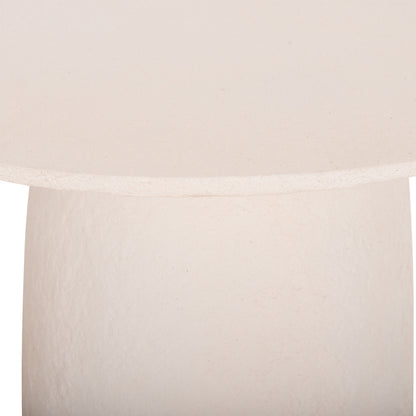 ΤΡΑΠΕΖΙ ΤΡΑΠΕΖΑΡΙΑΣ ΣΤΡΟΓΓΥΛΟ SEPPO FIBER CEMENT ΛΕΥΚΟ Φ119,5x75,5