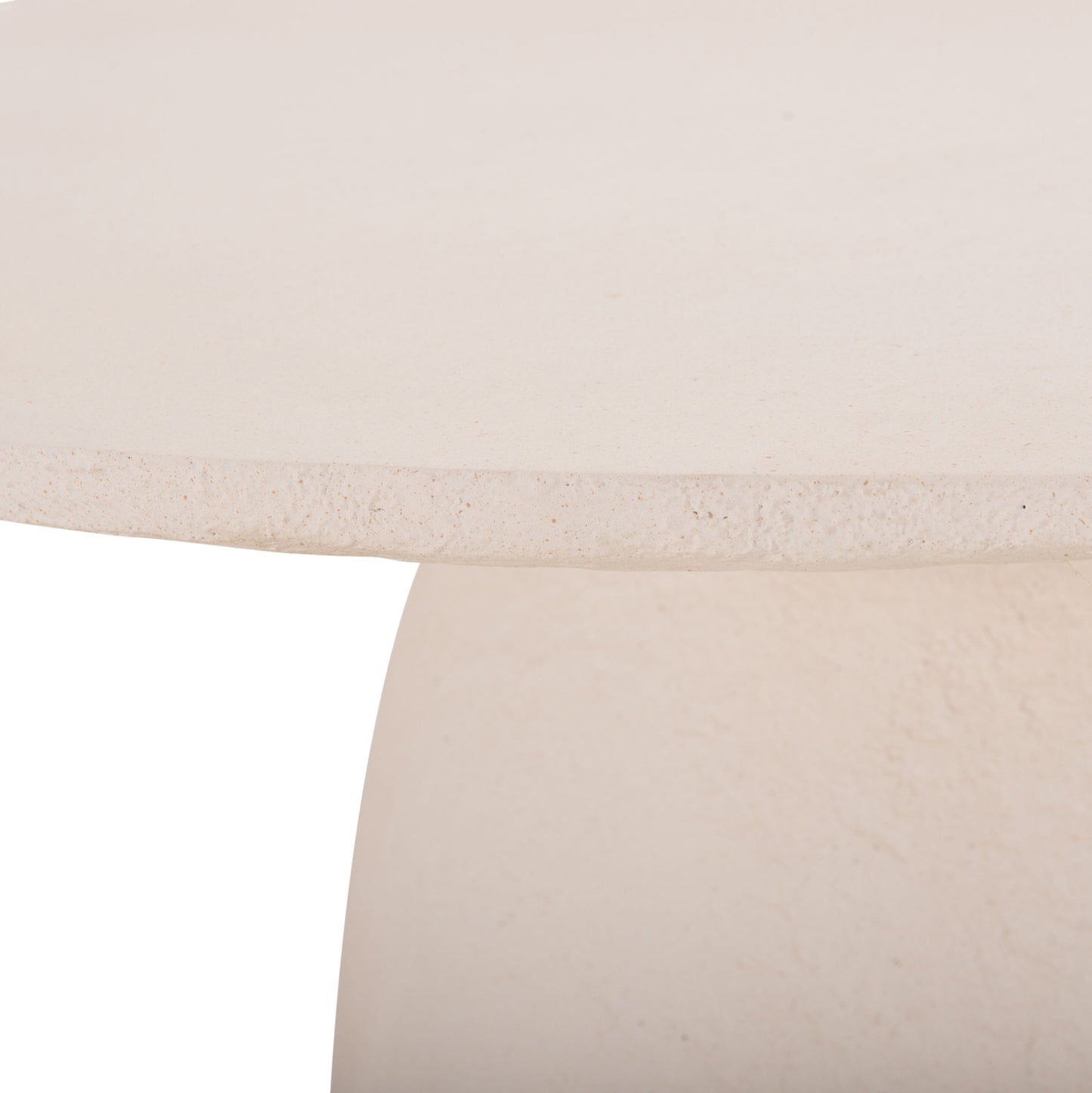 ΤΡΑΠΕΖΙ ΤΡΑΠΕΖΑΡΙΑΣ ΣΤΡΟΓΓΥΛΟ SEPPO FIBER CEMENT ΛΕΥΚΟ Φ119,5x75,5