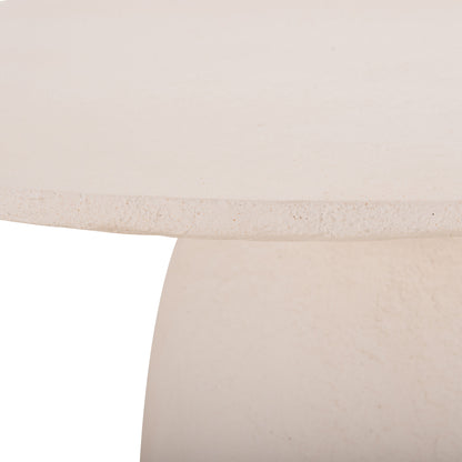 ΤΡΑΠΕΖΙ ΤΡΑΠΕΖΑΡΙΑΣ ΣΤΡΟΓΓΥΛΟ SEPPO FIBER CEMENT ΛΕΥΚΟ Φ119,5x75,5