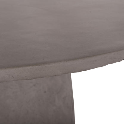 ΤΡΑΠΕΖΙ ΤΡΑΠΕΖΑΡΙΑΣ ΣΤΡΟΓΓΥΛΟ SEPPO FIBER CEMENT ΣΕ ΓΚΡΙ Φ119,5x75,5