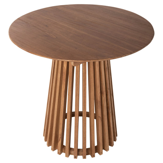 DINING TABLE ROUND FRANTZ SOLID WOOD MINDI IN NATURAL FINISH Ø80x75