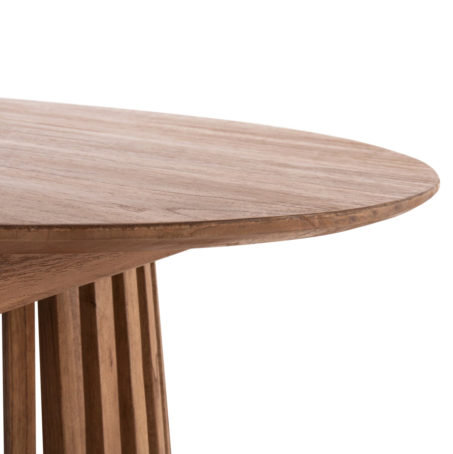 DINING TABLE ROUND FRANTZ SOLID WOOD MINDI IN NATURAL FINISH Ø80x75